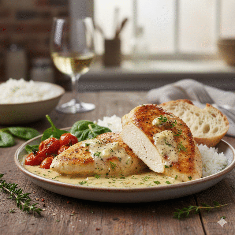 Boursin chicken recipe