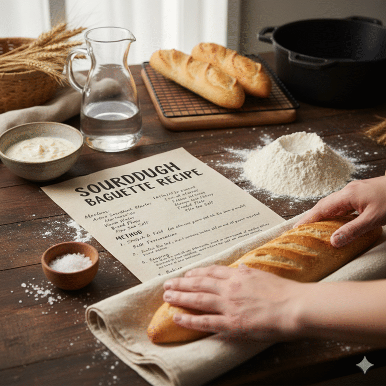 sourdough baguette recipe