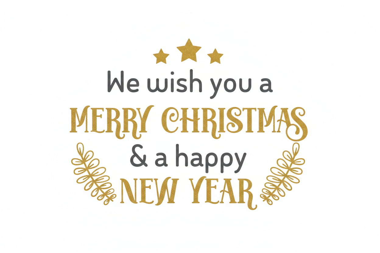 we wish merry christmas and happy new year
