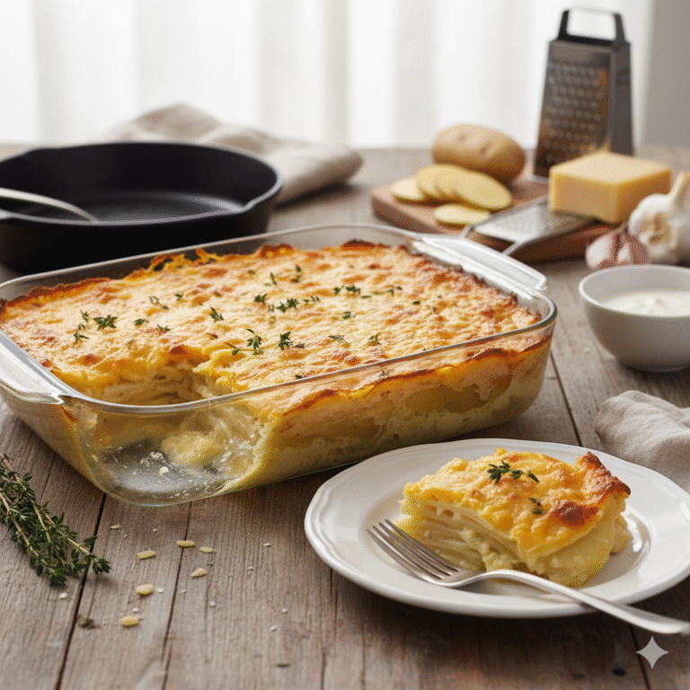 cheesy scalloped potatoes recipe