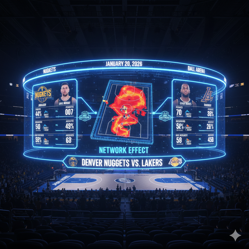 denver nuggets vs lakers player stats